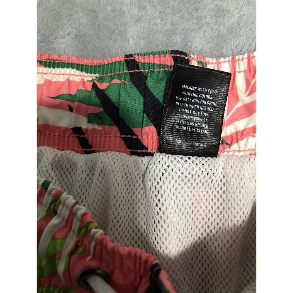 City Streets Board Shorts Mens Extra Large Palm Leaves Surf Swim Beach Trunks XL